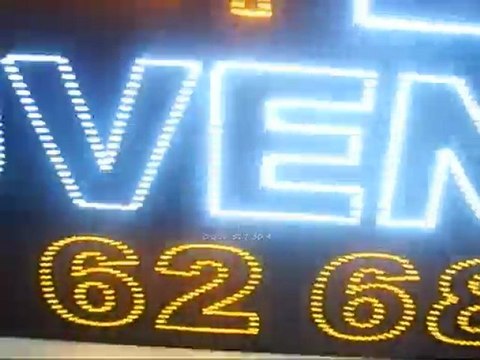 led neon tabela centrury emlak bostancı