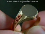 Masonic Ring - Reversible English Knights Templar Gold DAJ10