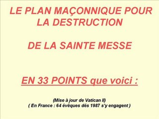 PLAN MAÇONNIQUE CONTRE L'ÉGLISE CATHOLIQUE »