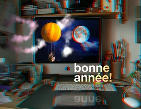 Boubok : meilleurs voeux 2010 ! CARTE VIDEO EN 3D