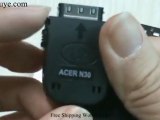 Black USB PDA Charger Pull Line Data Sync Cable for Acer
