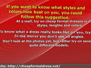 Cheap Short Formal Dress - A Few Tips to Pick the Right One