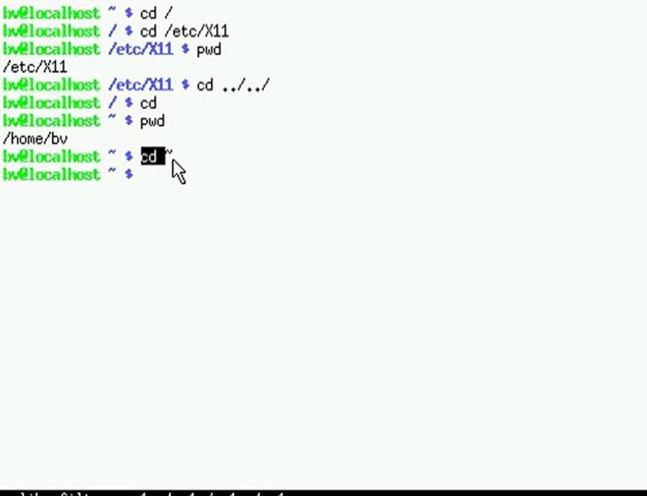 Davnozdu ScreenCast #1 (Навигация по папкам)