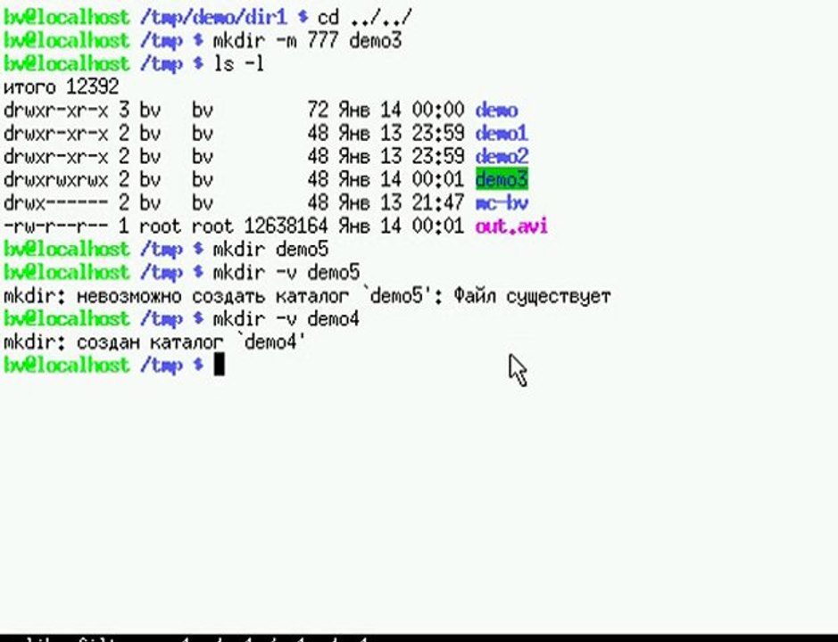 Davnozdu ScreenCast #3 (Создание папок и файлов)