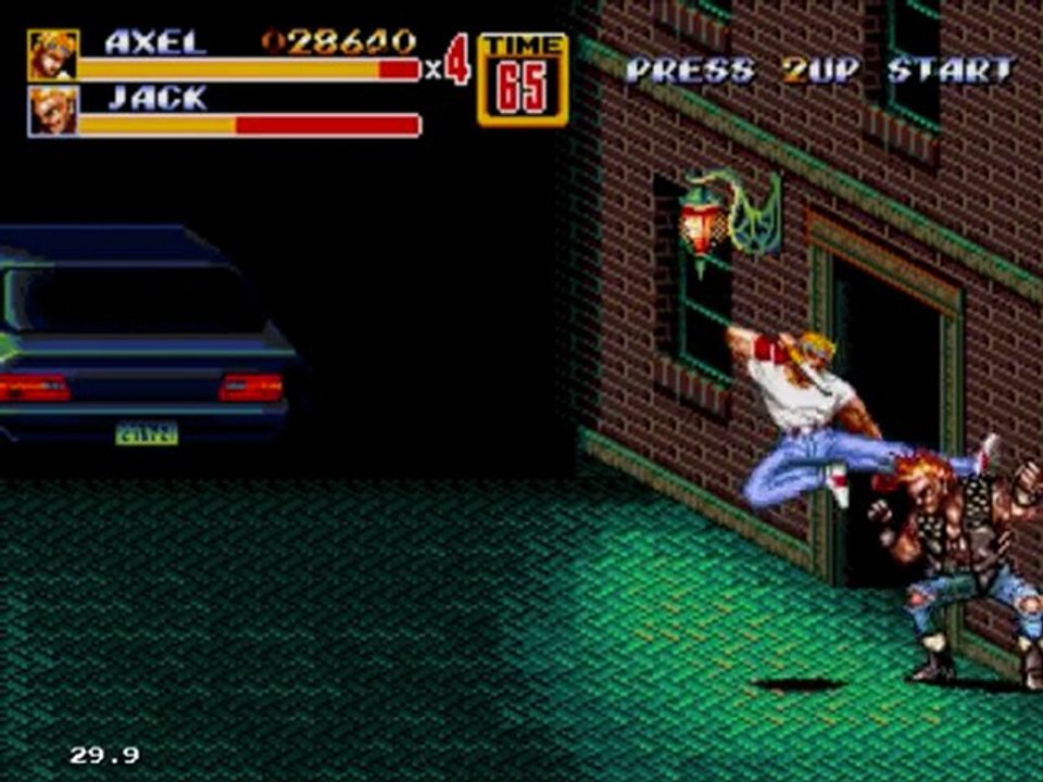 Présentation gameplay street of rage 2
