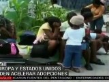 Aceleran adopción de niños haitianos