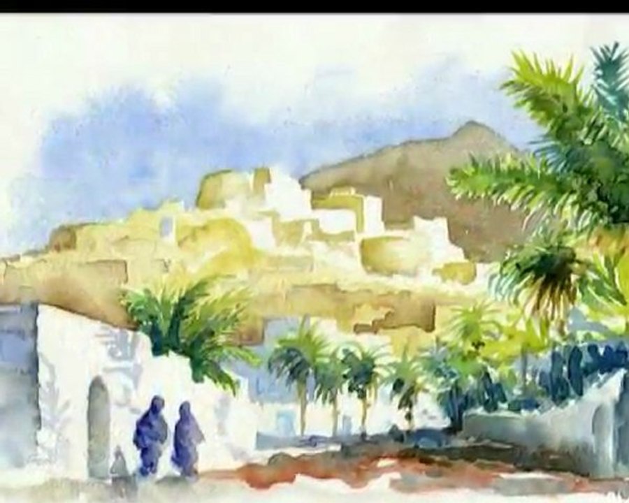 Aquarelle à Djanet