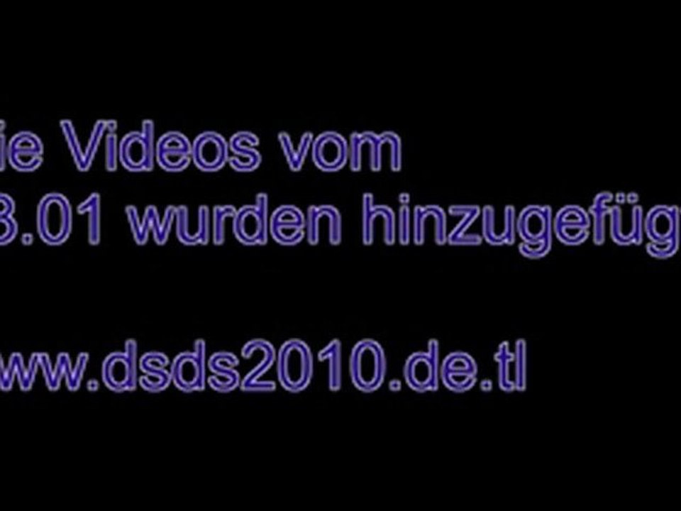 DSDS 2010 Vorschau - 27.01.  www.dsds2010.de.tl