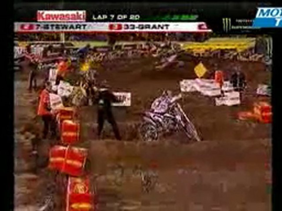 Accident Reed Stewart AMA Supercross 2009 Anaheim