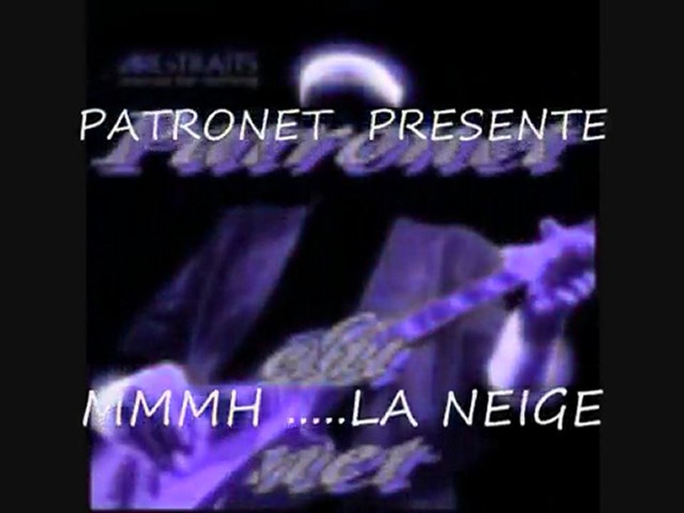 PATRONET A  LA NEIGE 1ere partie
