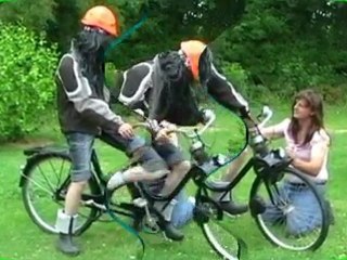 L'homme à la moto interprété par Sébastien