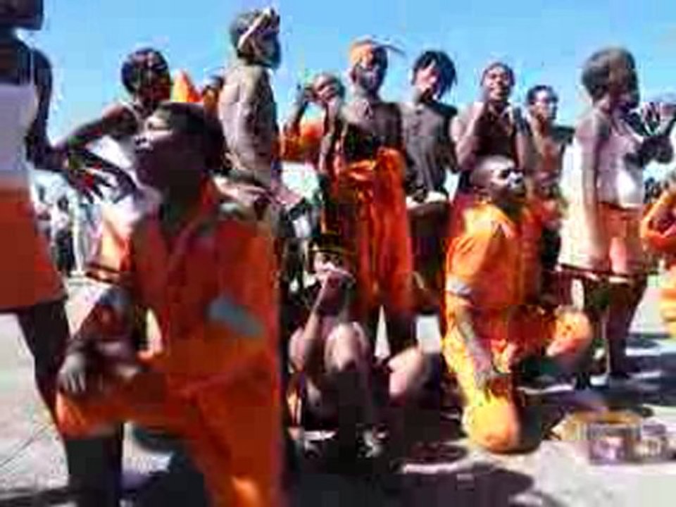 Danse africaine du côté du port de Cape Town