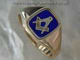 Gold Masonic ring - Reversible DAJ113