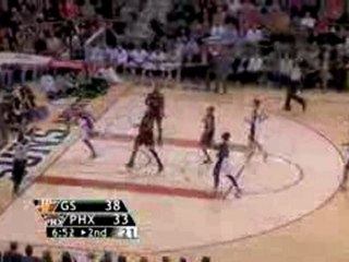 Grant Hill gets the pass on the break and finishes with the