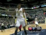 Danny Granger steals the ball and finishes with a huge slam