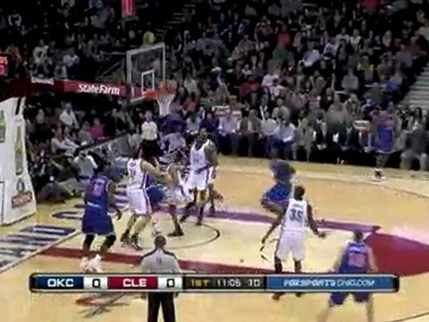 J.J. Hickson follows the miss with a big dunk.