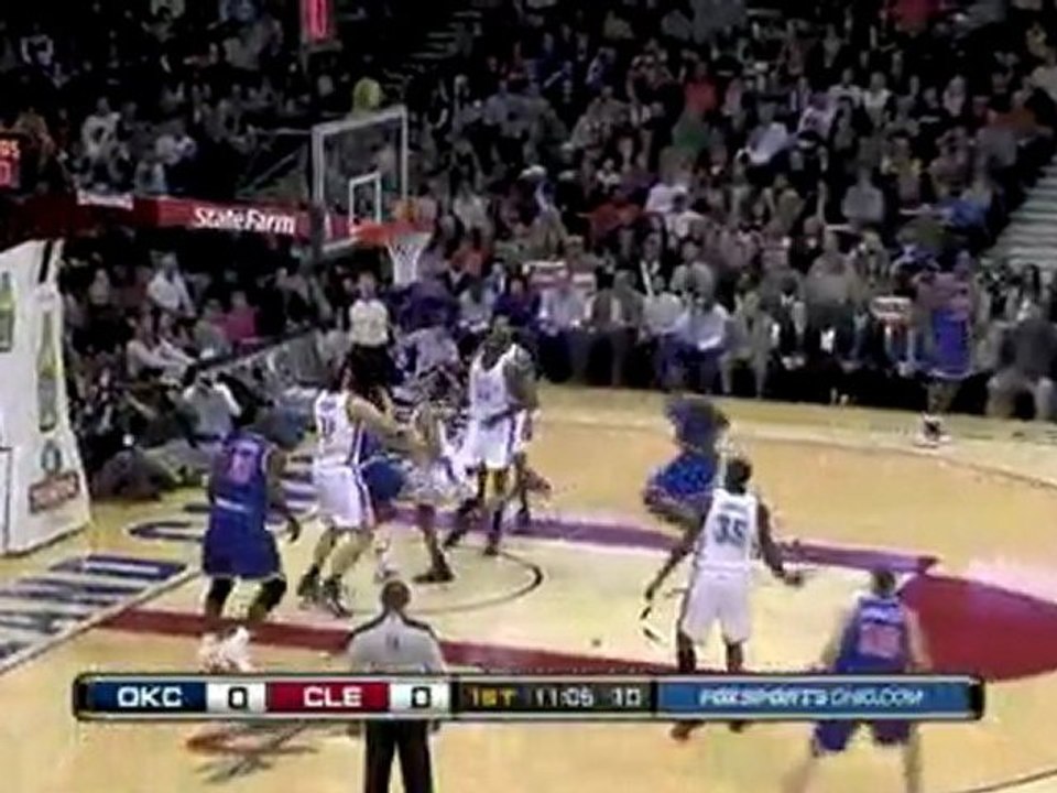 J.J. Hickson follows the miss with a big dunk.