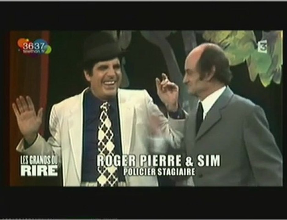 Sim ET  Roger Pierre - Le stagiaire de police- (fr3)