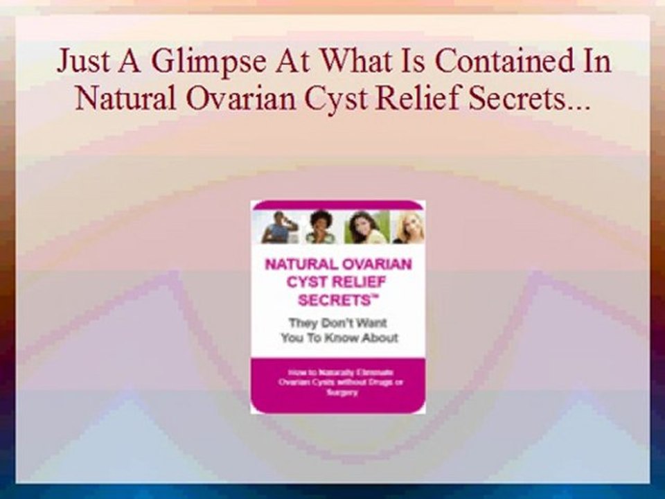 Natural Ovarian Cyst Relief Secrets Review