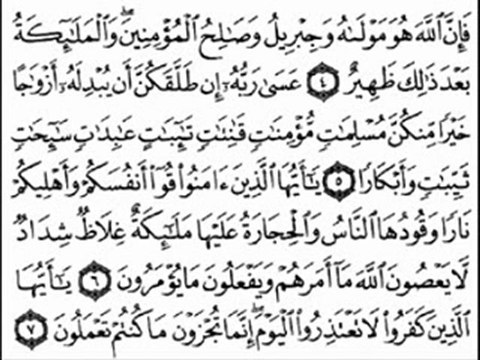 سُورَة التحريم بصوت القارئ سعد الغامدي