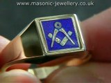 Gold Masonic ring - Reversible DAJ111