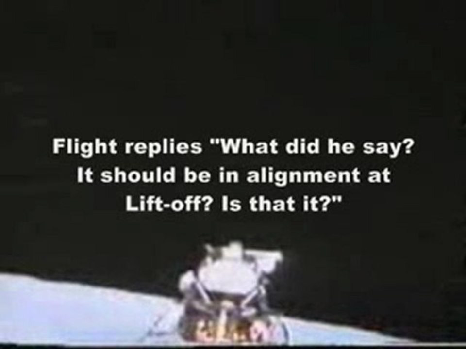 Moon Hoax- Astronaut Worried LM Ceiling Cable Not Aligned