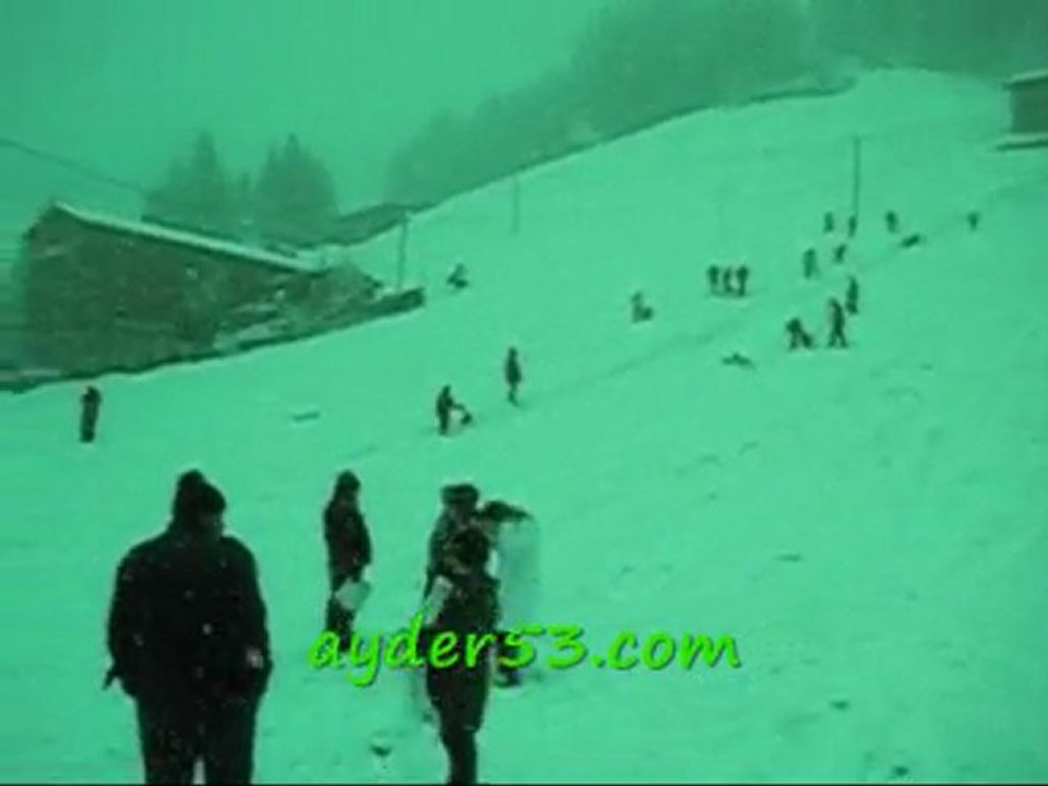 ayder kar yağışı izle ayder kayak çamlıhemşin