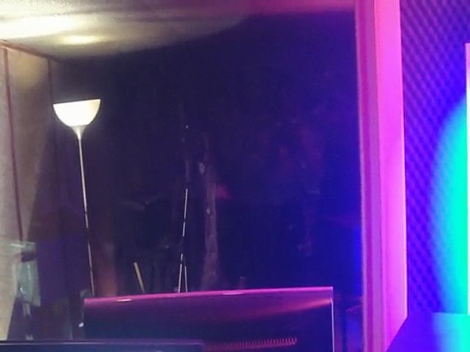 VMan au studio enregistrement de Thugs In The Club