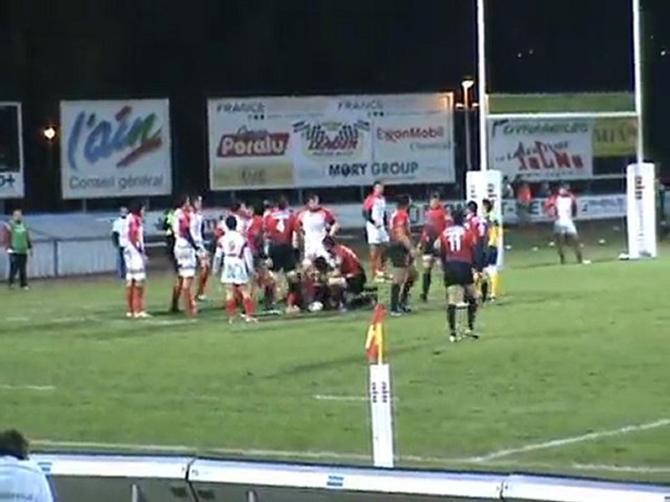 match rugby uso-dax à oyonnax - pro d2 - 23.01.2010