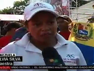 Miles marchan en apoyo al gobierno venezolano