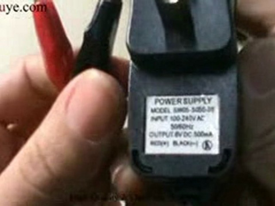 home wall charger for many products with red and black line