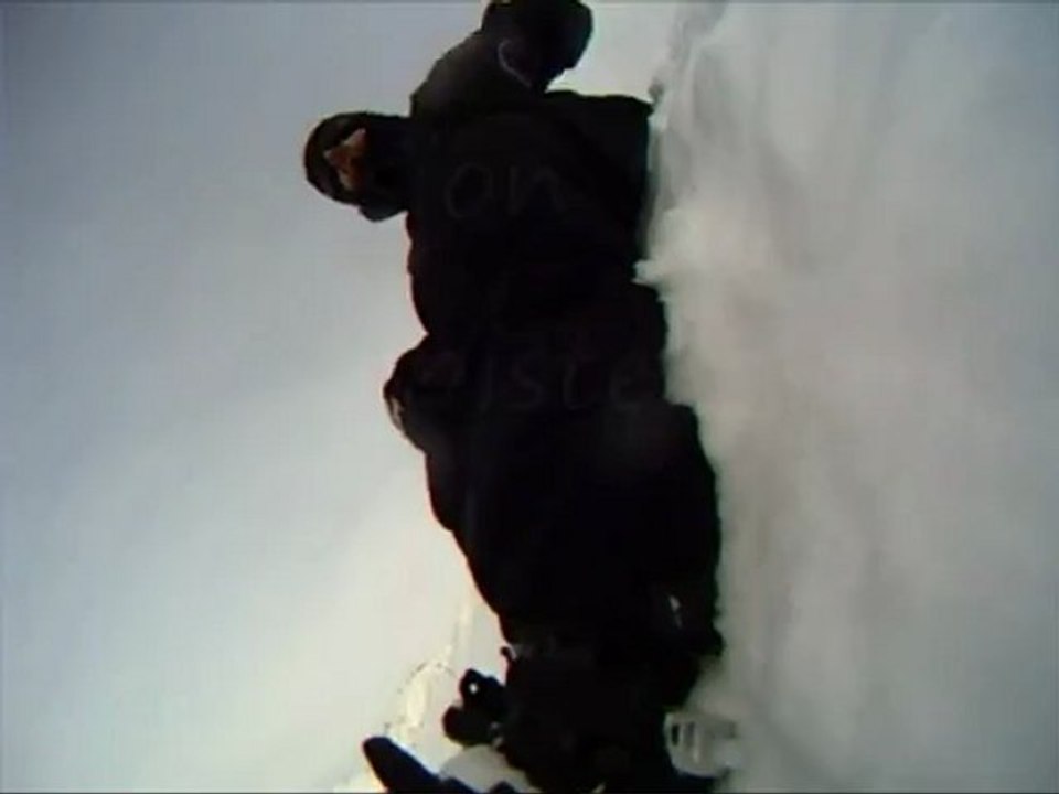 session hors piste à la plagne janvier 2010