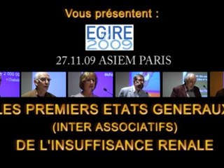 EGIRE 2009 (2/8): Etats Généraux de l'Insuffisance Rénale