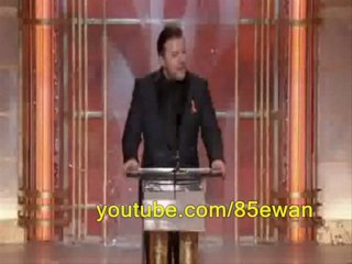 ricky gervais-golden globe 2010 pt 1