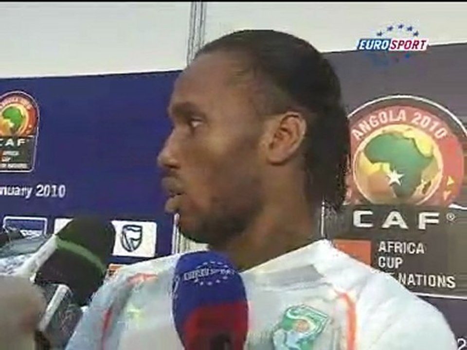 DROGBA SOUS LE CHOC APRES ALGERIE-COTE D'IVOIRE (3-2)