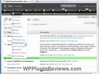 Ozh Admin Menu Wordpress Plugin