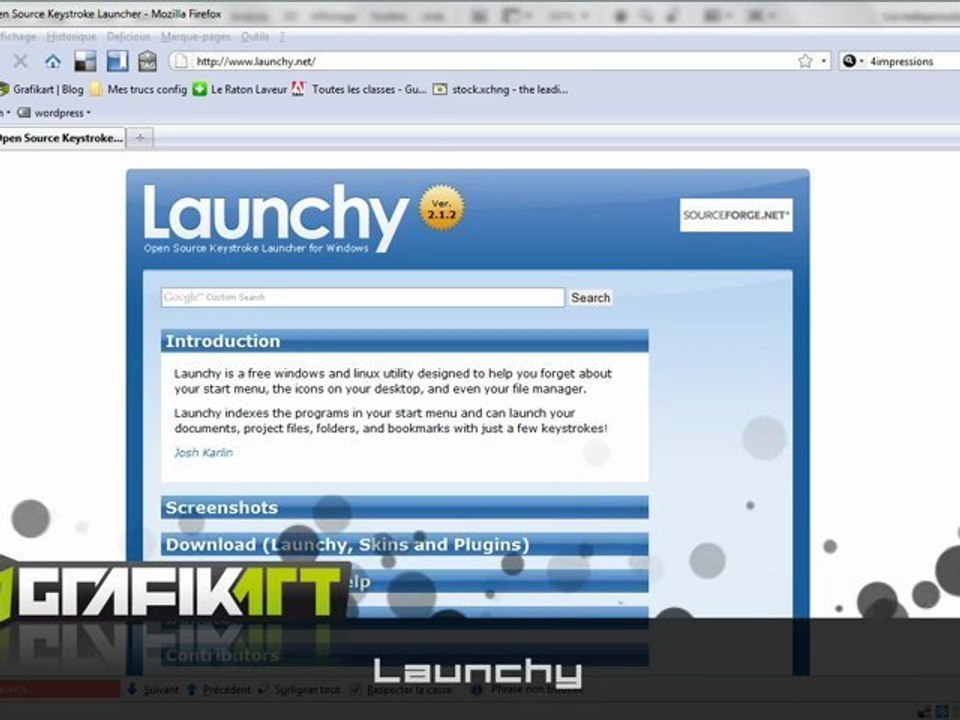 Launchy, Lancez vos applications au clavier