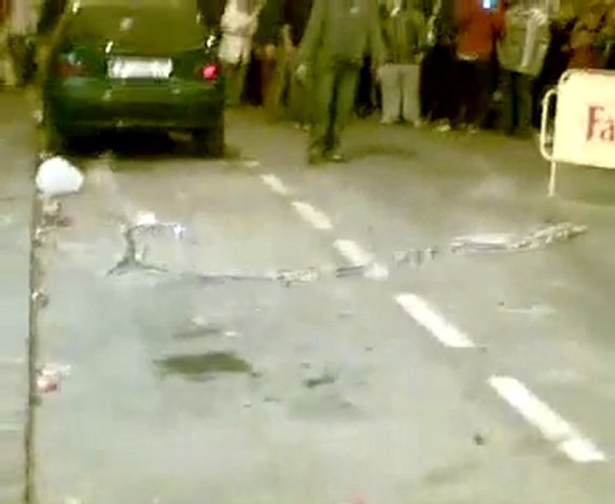 Paella de petardos con 5.000 chinos Falla Nicolau Andreu