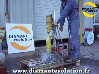 Carottage granit blanc de tarne - DIAMANT Evolution