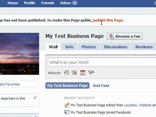How To Do A Facebook Fan Page for your Business