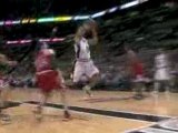 Tony Parker drives the lane and throws up this shot which so