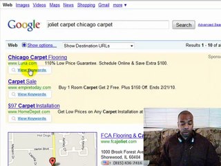 Pay per click bid management ,  Joliet carpet biz