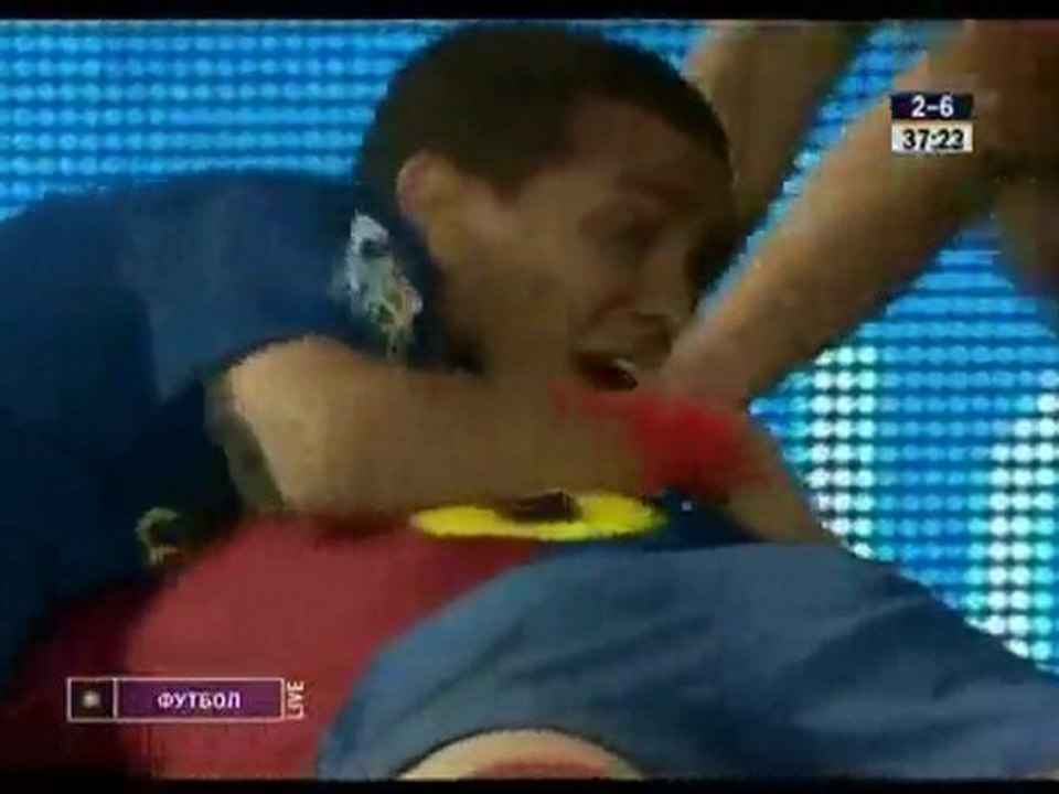 Triangle Messi - Eto'o - Piqué Vs Real Madrid