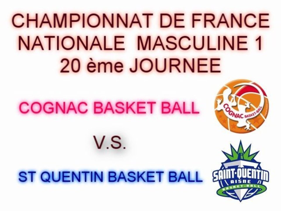 Trailer Cognac B.B. vs St Quentin B.B.