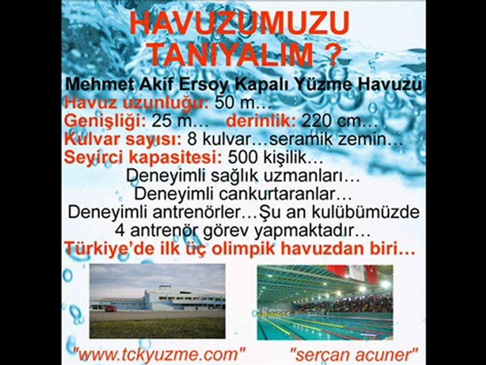 karayolları spor yüzme takımı eğitim videosu / sercanxacuner