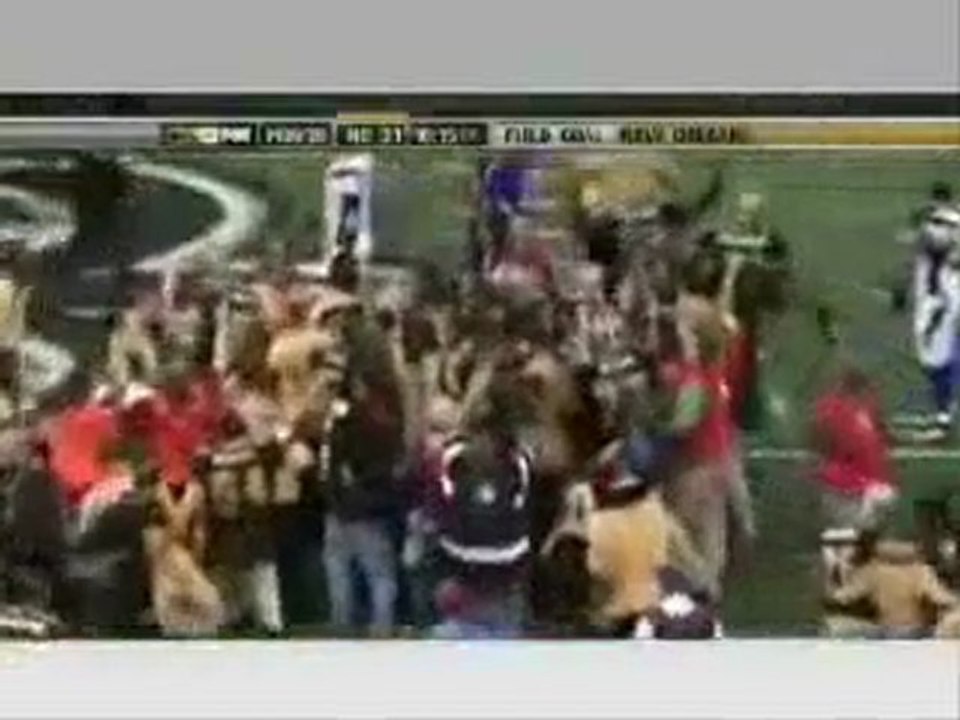 Garrett Hartley Kicks Winning Field Goal For The Saints