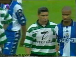 Acosta e Paulinho Santos na Final da Taça de Portugal 99/00