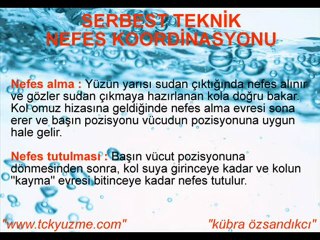 serbest yüzme tekniği / kübra özsandıkcı