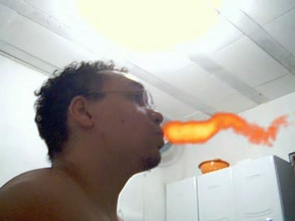 fogo na boca