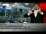 Protestan estudiantes ante VTV